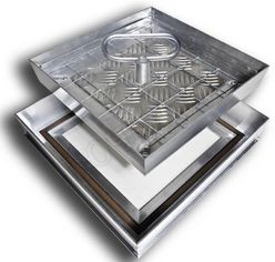 Напольный люк Премиум 54 мм 2 створки Напольный люк Премиум 54 мм 2 створки