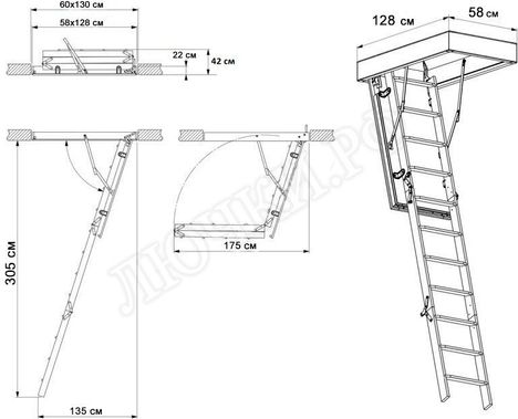 Чердачная лестница Fakro LTK Thermo Чердачная лестница Fakro LTK Thermo