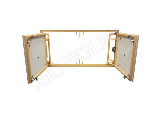 Люк под плитку нажимной Апельсин 2 створки Люк под плитку нажимной Апельсин 2 створки